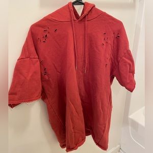 Distressed Hooded Tee